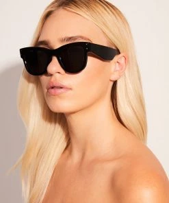 Afends Unisex Premium OG - Sunglasses - Gloss Black Clothing