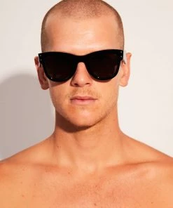 Afends Unisex Premium OG - Sunglasses - Gloss Black Clothing