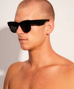 Afends Unisex Premium OG - Sunglasses - Gloss Black Clothing