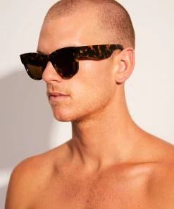 Afends Unisex Premium OG - Sunglasses - Brown Shell Clothing