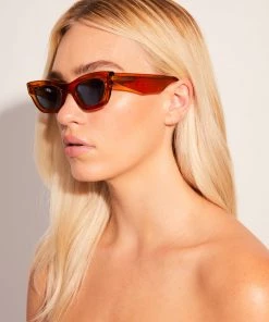Afends Unisex Clementine - Sunglasses - Clear Orange 15 Afends Unisex Clementine - Sunglasses - Clear Orange
