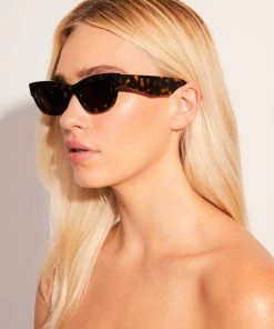 Afends Unisex Clementine - Sunglasses - Brown Shell Clothing