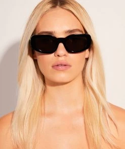 Afends Unisex Super Haze - Sunglasses - Gloss Black Clothing