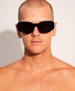 Afends Unisex Super Haze - Sunglasses - Gloss Black Clothing