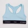 Afends Womens Romy - Hemp Sports Crop - Sky Blue Clothing