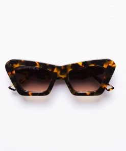 Afends Unisex Sundae Driver - Sunglasses - Brown Shell Clothing