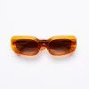 Clothing Afends Unisex Super Haze - Sunglasses - Clear Orange