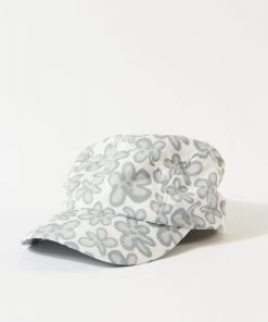 Afends Unisex Ava - Recycled Spray Panelled Cap - Charcoal