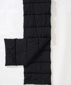 Clothing Afends Unisex Octave - Recycled Puffer Scarf - Black