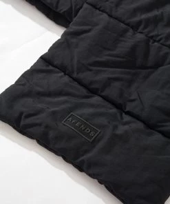 Clothing Afends Unisex Octave - Recycled Puffer Scarf - Black 6 Clothing Afends Unisex Octave - Recycled Puffer Scarf - Black