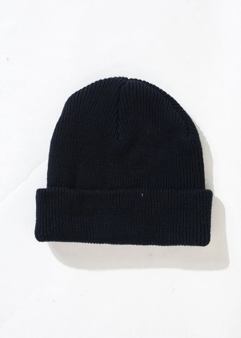 Afends Unisex Home Town - Recycled Beanie - Black Clothing 3 Afends Unisex Home Town - Recycled Beanie - Black Clothing