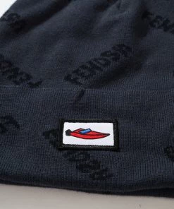 Clothing Afends Unisex Fendsa - Recycled Knit Beanie - Charcoal