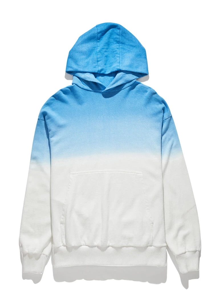 Afends Unisex High Status - Unisex Hemp Pull On Hood - Blue Dip Dye SALE 12 Afends Unisex High Status - Unisex Hemp Pull On Hood - Blue Dip Dye SALE