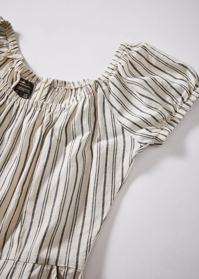 SALE Afends Womens Penny - Hemp Stripe Jumpsuit - Cream 6 SALE Afends Womens Penny - Hemp Stripe Jumpsuit - Cream