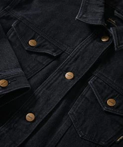 SALE Afends Womens Ziggy - Organic Denim Jacket - Washed Black