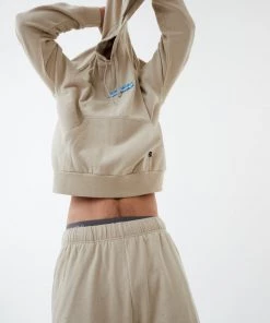 NEW ARRIVALS Afends Mens Chromed - Recycled Hoodie - Cement