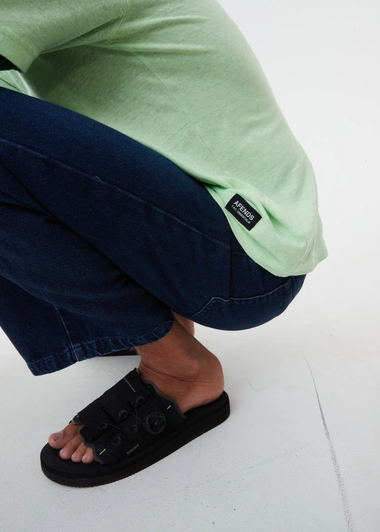 NEW ARRIVALS Afends Mens Classic - Hemp Retro T-Shirt - Lime Green 2 NEW ARRIVALS Afends Mens Classic - Hemp Retro T-Shirt - Lime Green