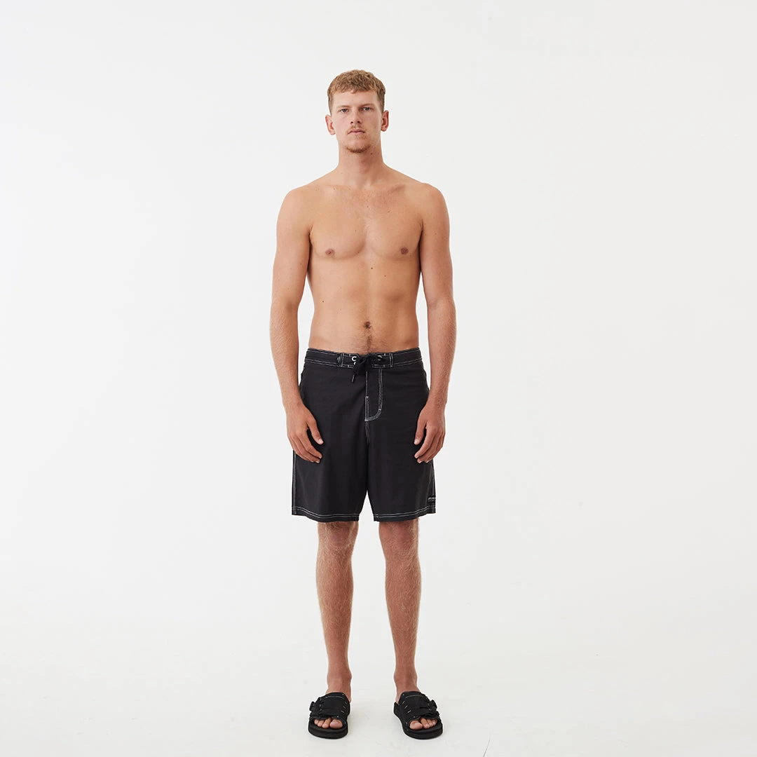 Afends Mens Surf Related - Hemp Fixed Waist Boardshorts - Black 6 Afends Mens Surf Related - Hemp Fixed Waist Boardshorts - Black