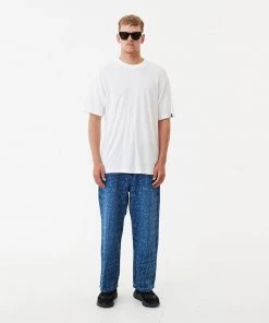 Afends Mens Tagged Pablo - Hemp Denim Baggy Jeans - Graffiti Blue NEW ARRIVALS 11 Afends Mens Tagged Pablo - Hemp Denim Baggy Jeans - Graffiti Blue NEW ARRIVALS