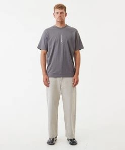 NEW ARRIVALS Afends Mens Pablo - Organic Denim Baggy Jeans - Faded Cement