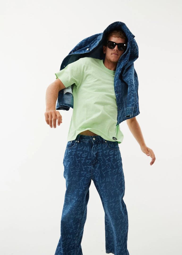 NEW ARRIVALS Afends Mens Classic - Hemp Retro T-Shirt - Lime Green 1 NEW ARRIVALS Afends Mens Classic - Hemp Retro T-Shirt - Lime Green