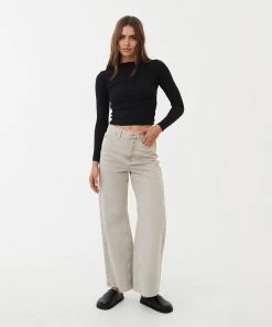 Afends Womens Gigi - Organic Denim Flared Jeans - Faded Cement NEW ARRIVALS 11 Afends Womens Gigi - Organic Denim Flared Jeans - Faded Cement NEW ARRIVALS