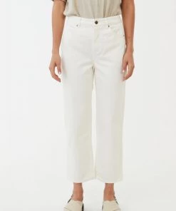 NEW ARRIVALS Afends Womens Shelby - Organic Denim Wide Leg Jeans - Off White
