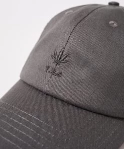 Clothing Afends Unisex Cadet - Hemp Baseball Cap - Charcoal