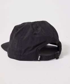 Clothing Afends Unisex Kelly - Recycled 6 Panel Cap - Black