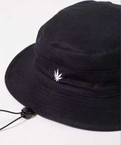 Clothing Afends Unisex Torched - Hemp Bucket Hat - Black