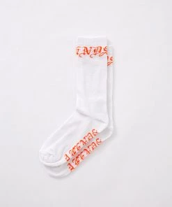 Clothing Afends Unisex Reborn - Hemp Crew Socks - White