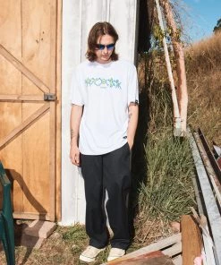 Afends Unisex Sleepy Hollow - Unisex Hemp Graphic T-Shirt - White