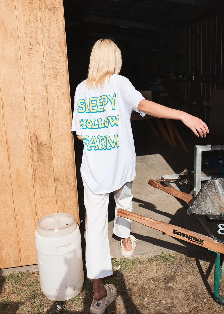 Afends Unisex Sleepy Hollow - Unisex Hemp Graphic T-Shirt - White 4 Afends Unisex Sleepy Hollow - Unisex Hemp Graphic T-Shirt - White