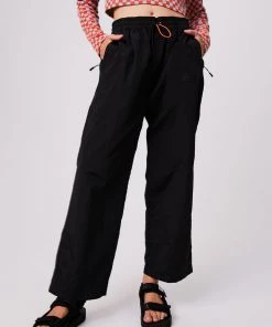 Clothing Afends Unisex Beam Up - Unisex Recycled Spray Pants - Black 11 Clothing Afends Unisex Beam Up - Unisex Recycled Spray Pants - Black