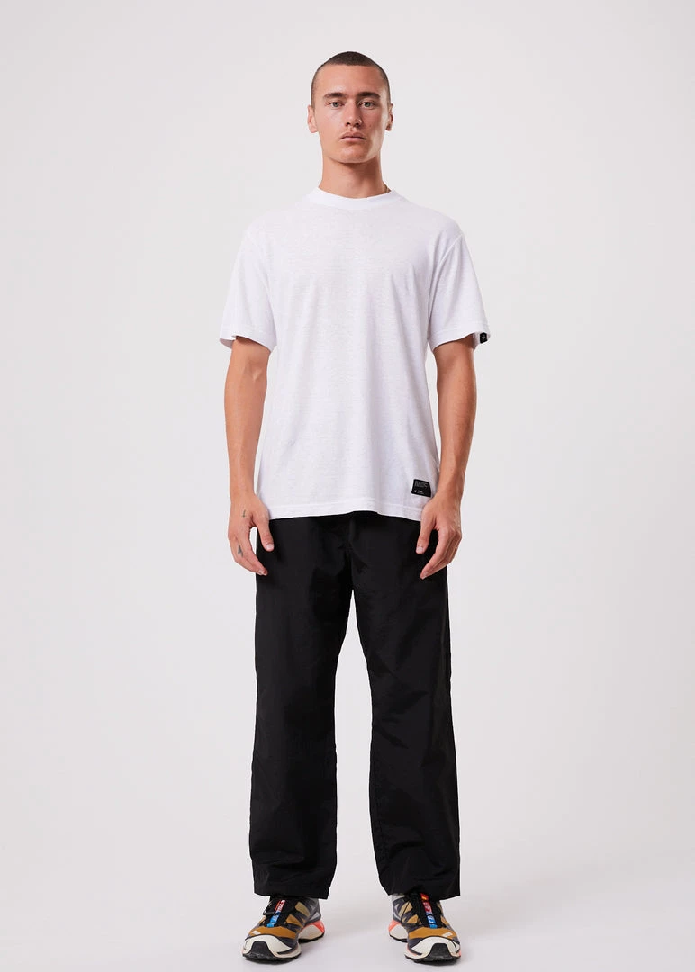 Clothing Afends Unisex Beam Up - Unisex Recycled Spray Pants - Black 3 Clothing Afends Unisex Beam Up - Unisex Recycled Spray Pants - Black