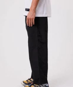 Clothing Afends Unisex Beam Up - Unisex Recycled Spray Pants - Black 12 Clothing Afends Unisex Beam Up - Unisex Recycled Spray Pants - Black