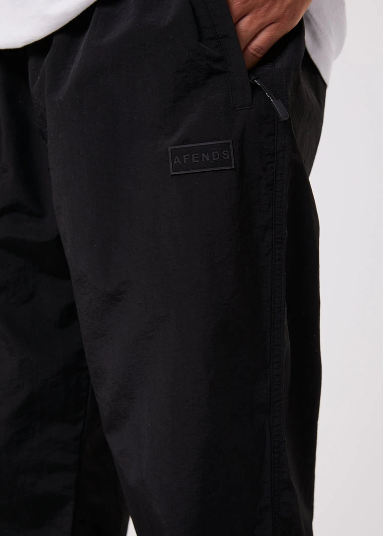 Clothing Afends Unisex Beam Up - Unisex Recycled Spray Pants - Black 7 Clothing Afends Unisex Beam Up - Unisex Recycled Spray Pants - Black