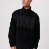 Clothing Afends Unisex Beam Up - Unisex Recycled Zip Up Jumper - Black