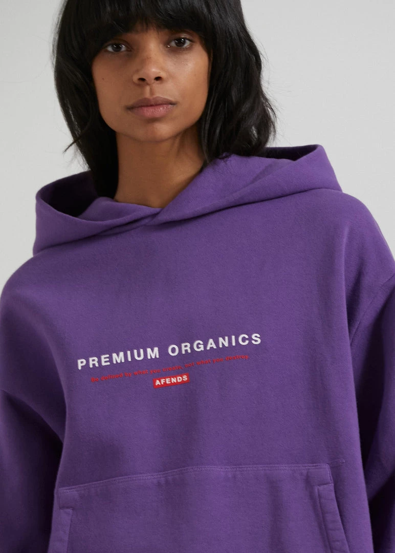 Afends Unisex Razor - Unisex Organic Oversized Hoodie - Faded Purple Clothing 4 Afends Unisex Razor - Unisex Organic Oversized Hoodie - Faded Purple Clothing