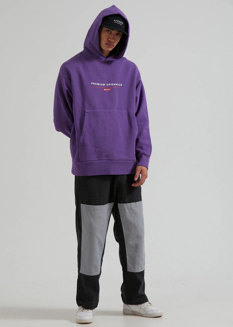 Afends Unisex Razor - Unisex Organic Oversized Hoodie - Faded Purple Clothing 3 Afends Unisex Razor - Unisex Organic Oversized Hoodie - Faded Purple Clothing