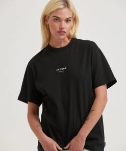 Clothing Afends Unisex Solitude - Unisex Organic Retro T-Shirt - Black