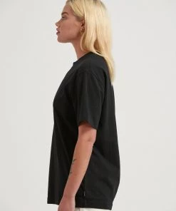 Clothing Afends Unisex Solitude - Unisex Organic Retro T-Shirt - Black