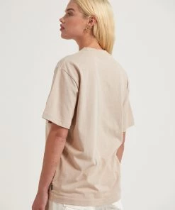 Clothing Afends Unisex Solitude - Unisex Organic Retro T-Shirt - Bone