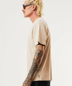 Clothing Afends Unisex Solitude - Unisex Organic Retro T-Shirt - Bone