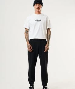 Clothing Afends Unisex Solitude - Unisex Organic Sweat Pants - Black