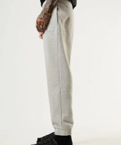 Afends Unisex Monopoly - Unisex Organic Sweat Pants - Grey Marle Clothing