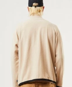 Clothing Afends Unisex Octave - Unisex Recycled Zip Up Jumper - Bone