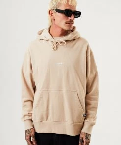 Afends Unisex Solitude - Unisex Organic Hoodie - Bone Clothing