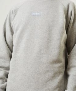 Clothing Afends Unisex Monopoly - Unisex Organic Crew Neck Jumper - Grey Marle