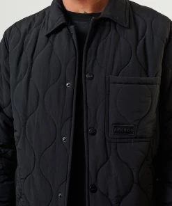 Afends Unisex Octave - Unisex Recycled Puffer Jacket - Black